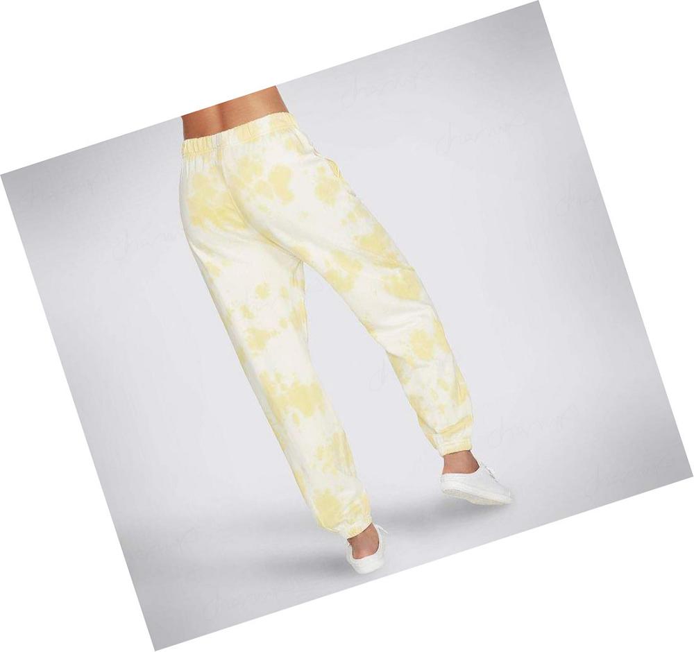 Pantalones Jogger Skechers BOBS Purrrfect Agua Mujer Amarillo | 51T2A_AR