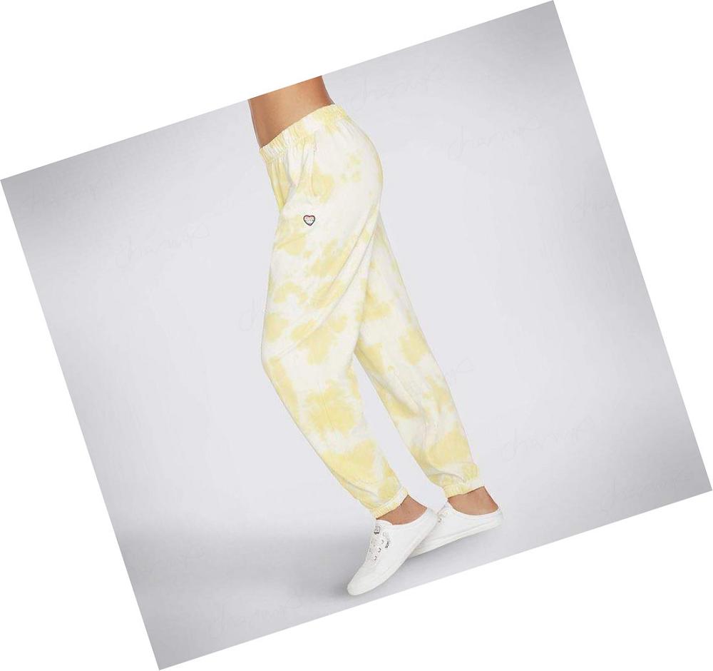 Pantalones Jogger Skechers BOBS Purrrfect Agua Mujer Amarillo | 51T2A_AR