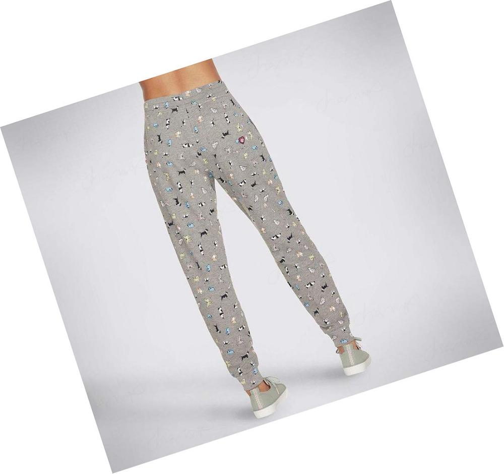 Pantalones Jogger Skechers BOBS Spotted Dog Mujer Gris | 5259A_AR