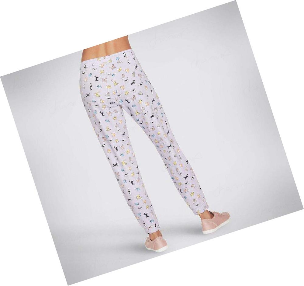 Pantalones Jogger Skechers BOBS Spotted Dog Mujer Lavanda | 52ATG_AR