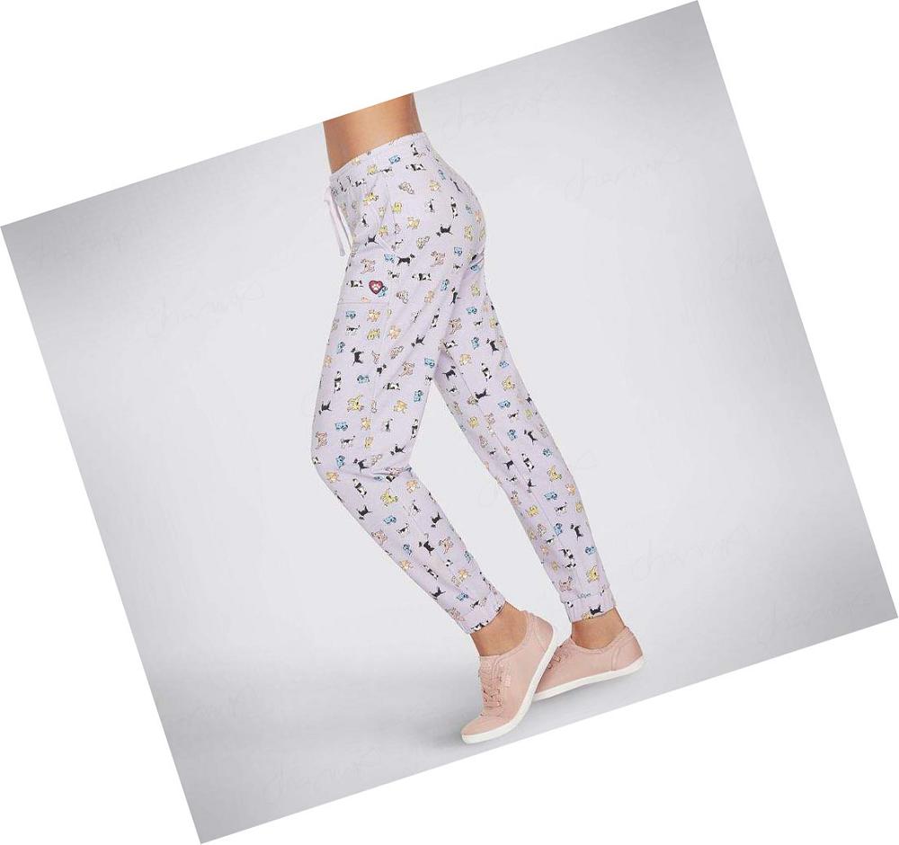 Pantalones Jogger Skechers BOBS Spotted Dog Mujer Lavanda | 52ATG_AR