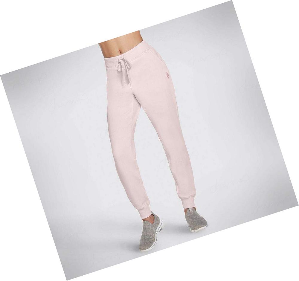 Pantalones Jogger Skechers Diamond Mujer Rosas | 528AL_AR