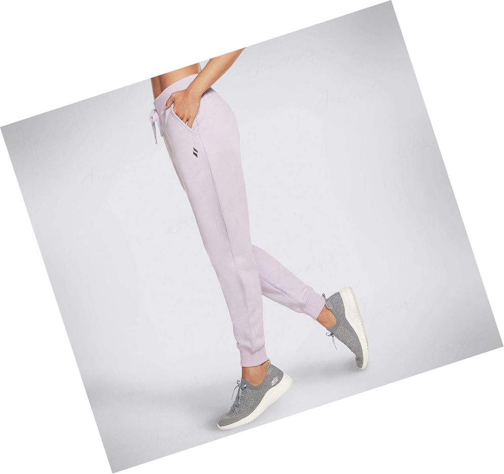 Pantalones Jogger Skechers Diamond Mujer Lavanda | 529AC_AR