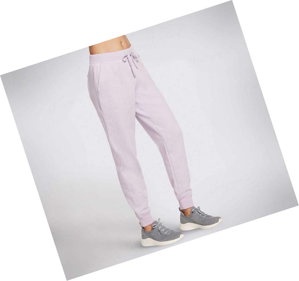 Pantalones Jogger Skechers Diamond Mujer Lavanda | 529AC_AR