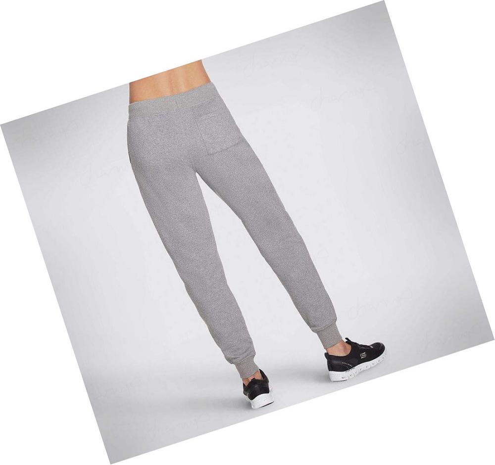 Pantalones Jogger Skechers Diamond Mujer Gris | 529TE_AR