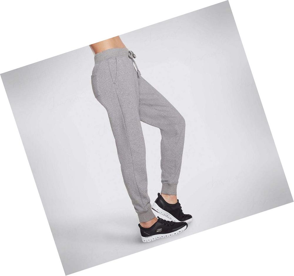 Pantalones Jogger Skechers Diamond Mujer Gris | 529TE_AR