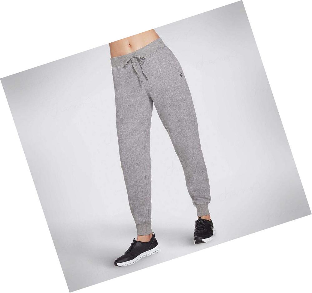 Pantalones Jogger Skechers Diamond Mujer Gris | 529TE_AR