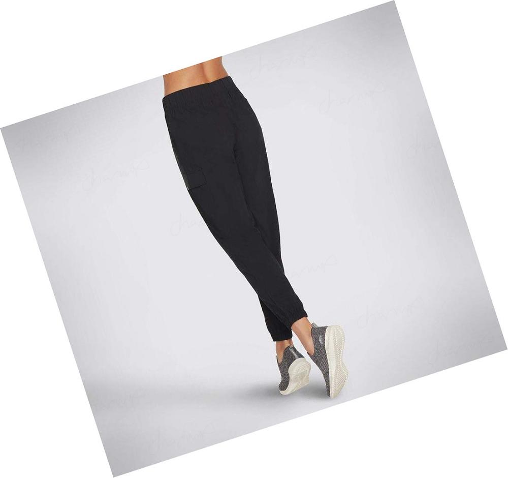 Pantalones Jogger Skechers Relaxed Cargo Mujer Negras | 52AA5_AR