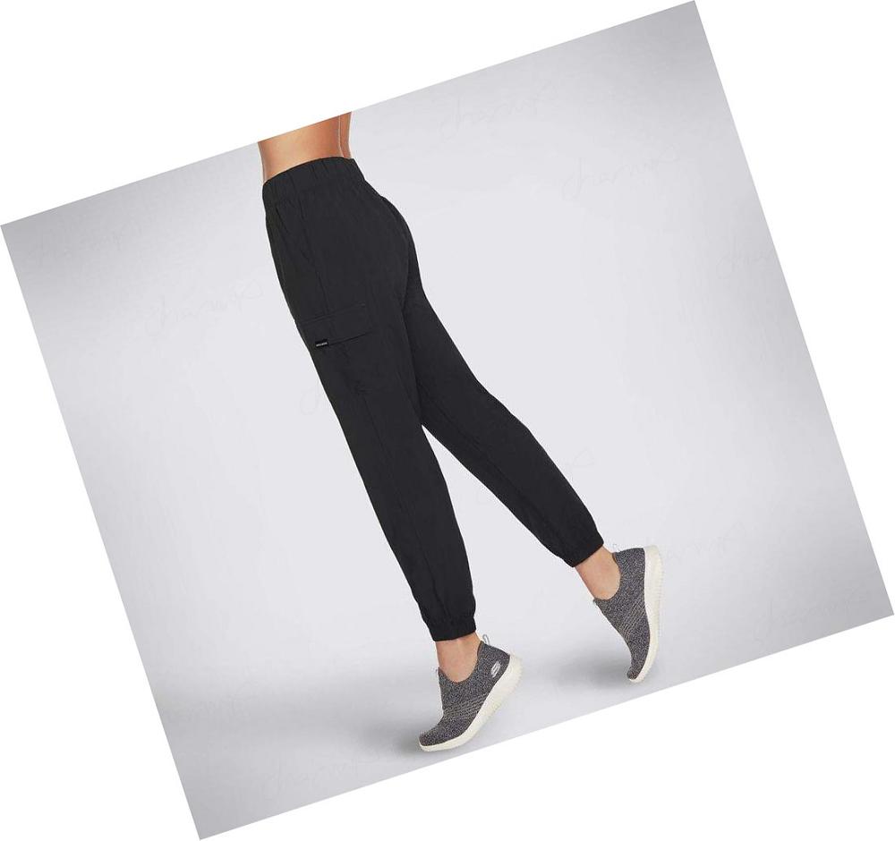 Pantalones Jogger Skechers Relaxed Cargo Mujer Negras | 52AA5_AR