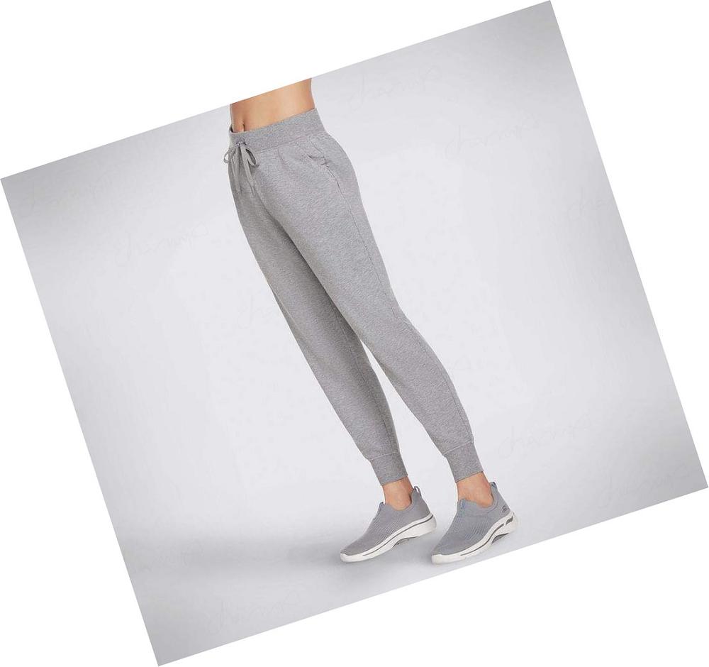 Pantalones Jogger Skechers SKECHLUXE Restful Mujer Gris | 5359P_AR