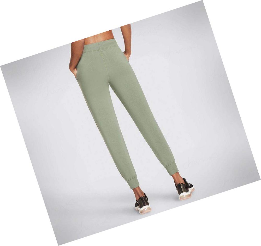 Pantalones Jogger Skechers SKECHLUXE Restful Mujer Verde | 53698_AR