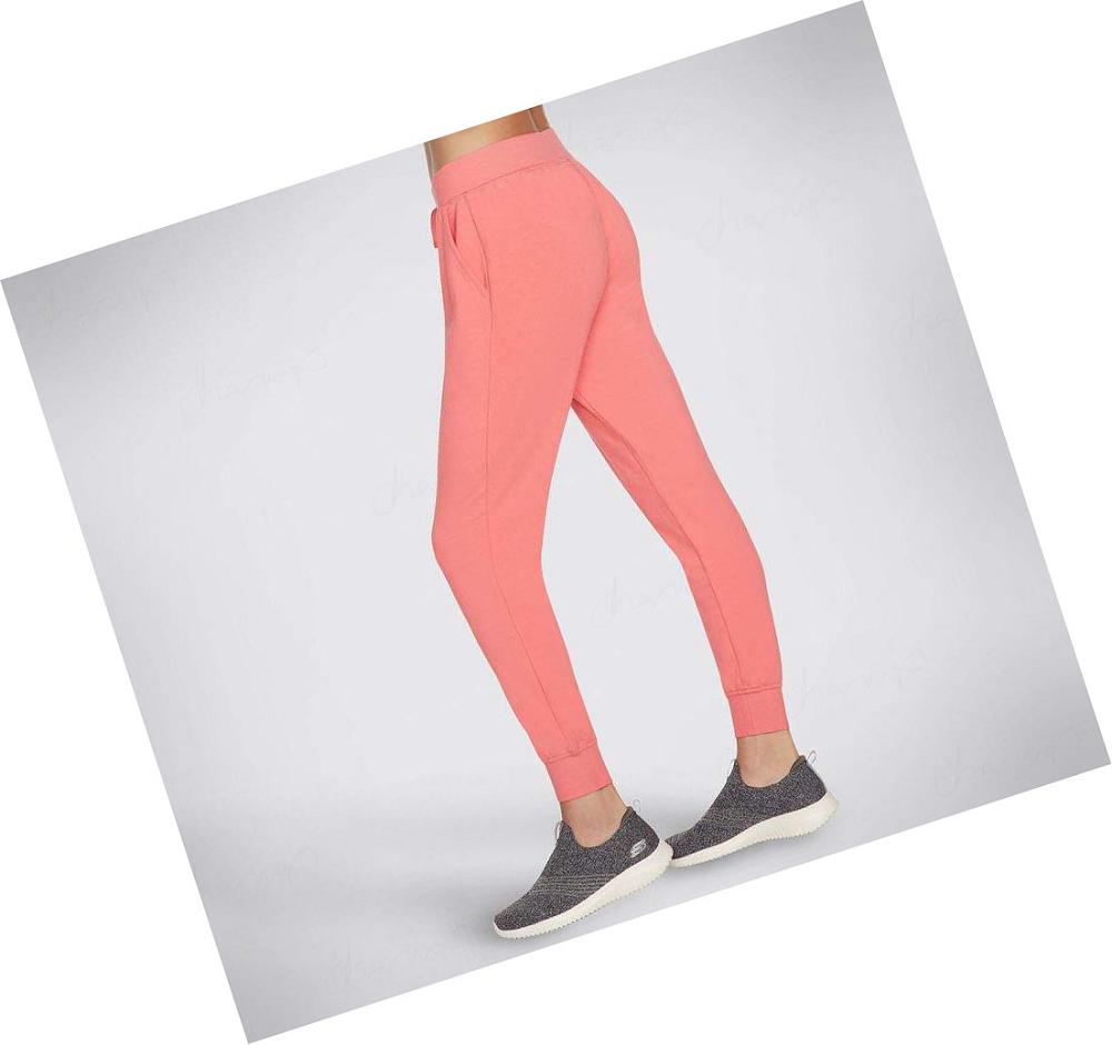 Pantalones Jogger Skechers SKECHLUXE Restful Mujer Coral | 538AK_AR