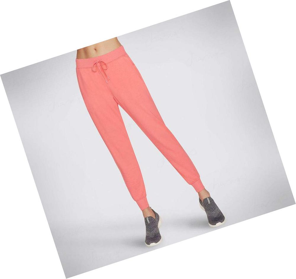 Pantalones Jogger Skechers SKECHLUXE Restful Mujer Coral | 538AK_AR