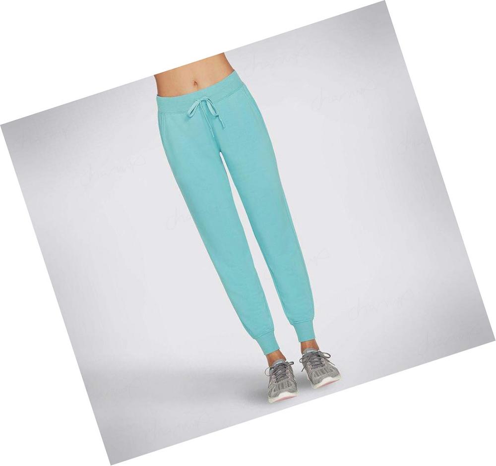 Pantalones Jogger Skechers SKECHLUXE Restful Mujer Turquesa | 53AAL_AR