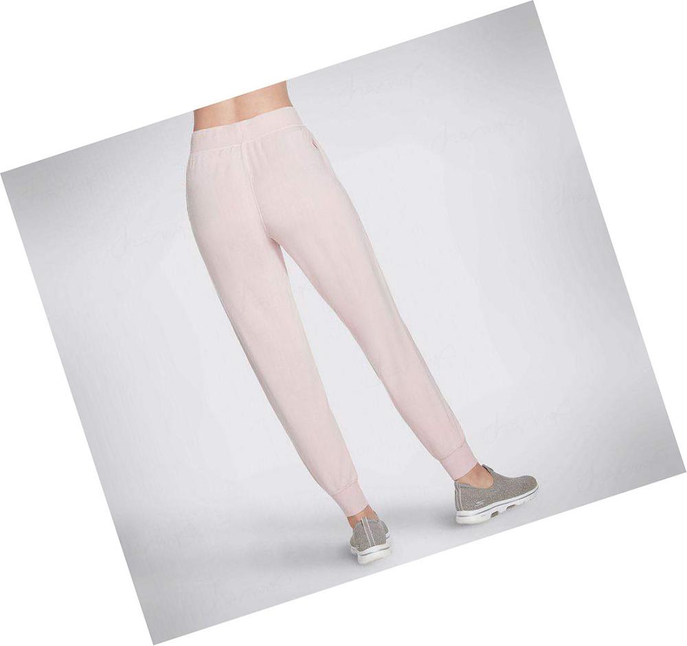 Pantalones Jogger Skechers SKECHLUXE Restful Mujer Rosas | 53T2C_AR