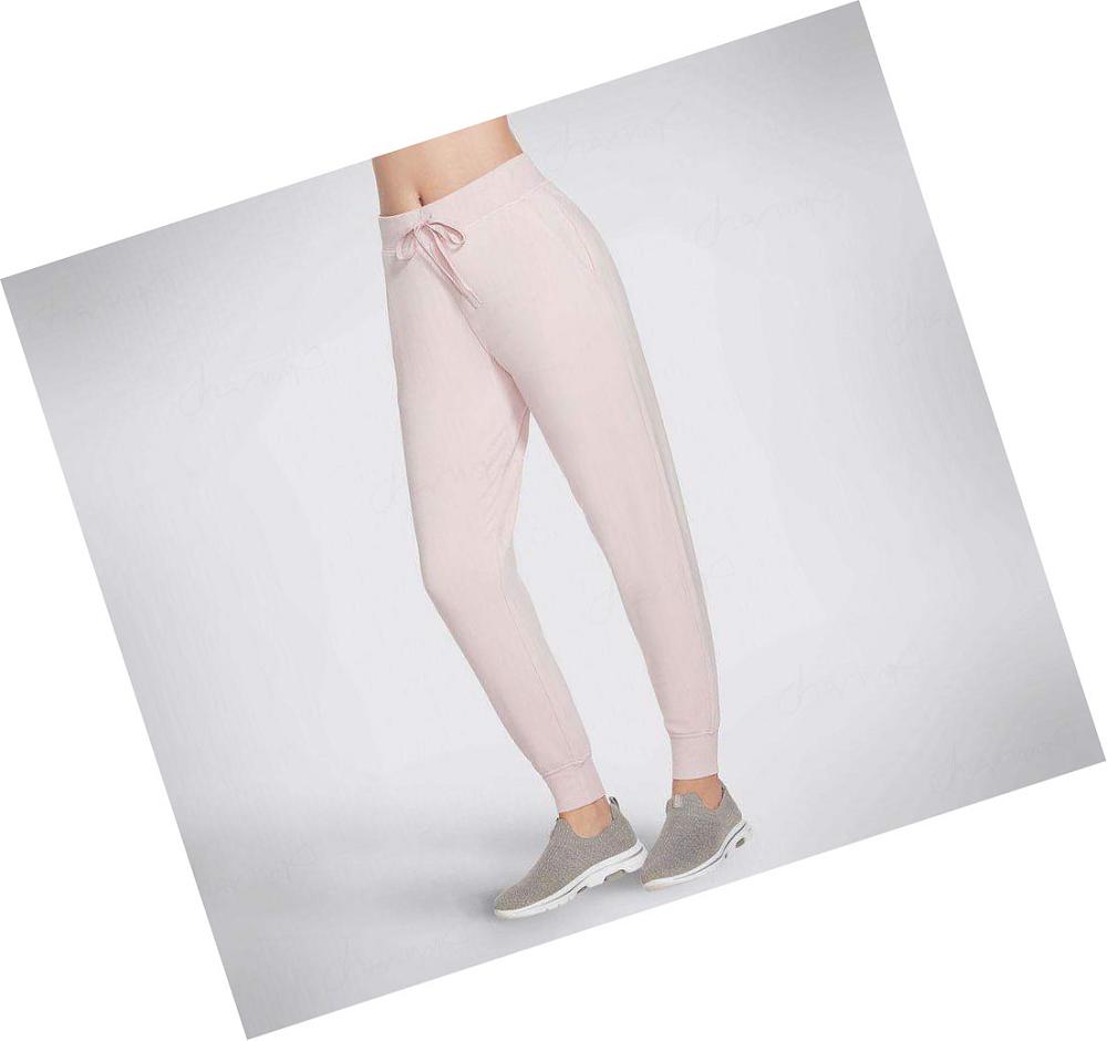 Pantalones Jogger Skechers SKECHLUXE Restful Mujer Rosas | 53T2C_AR