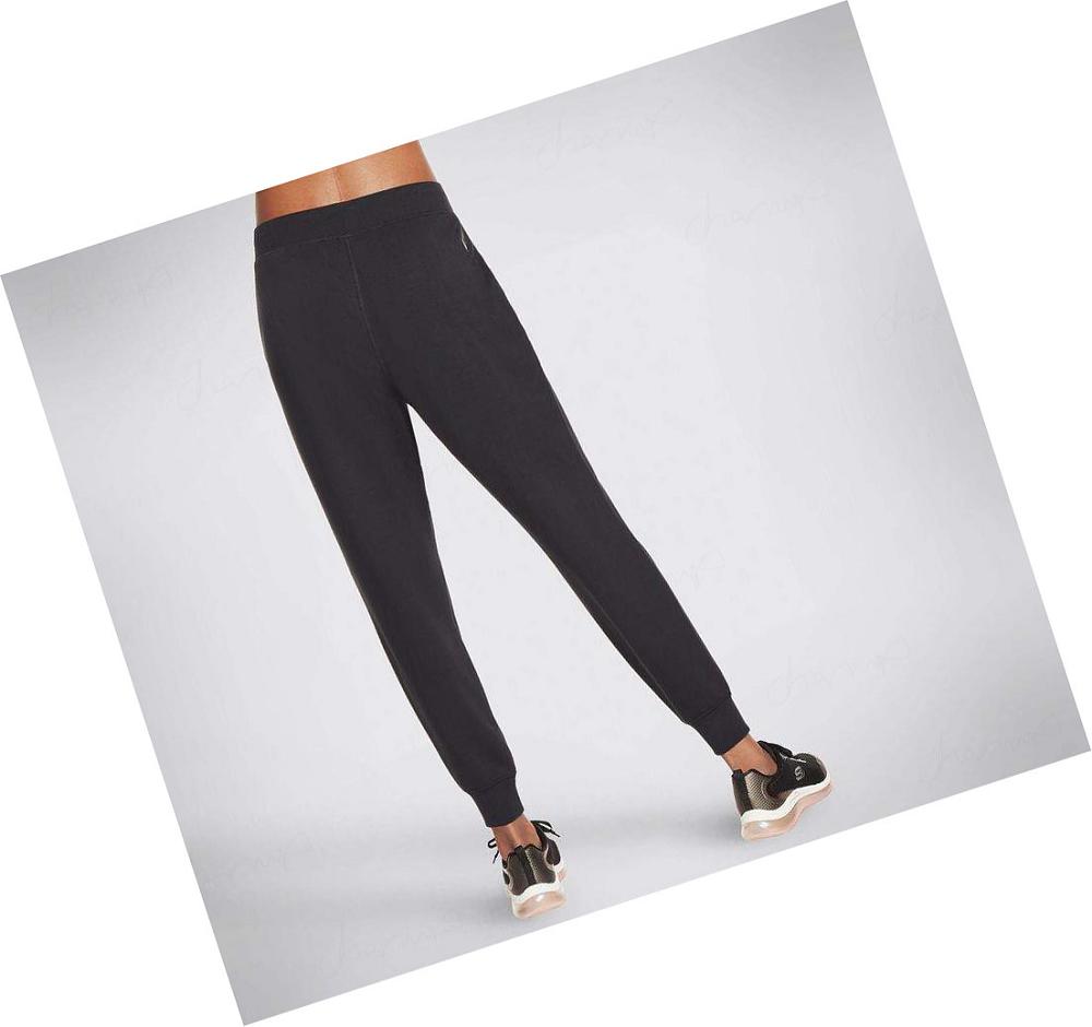 Pantalones Jogger Skechers SKECHLUXE Restful Mujer Negras | 5A090_AR