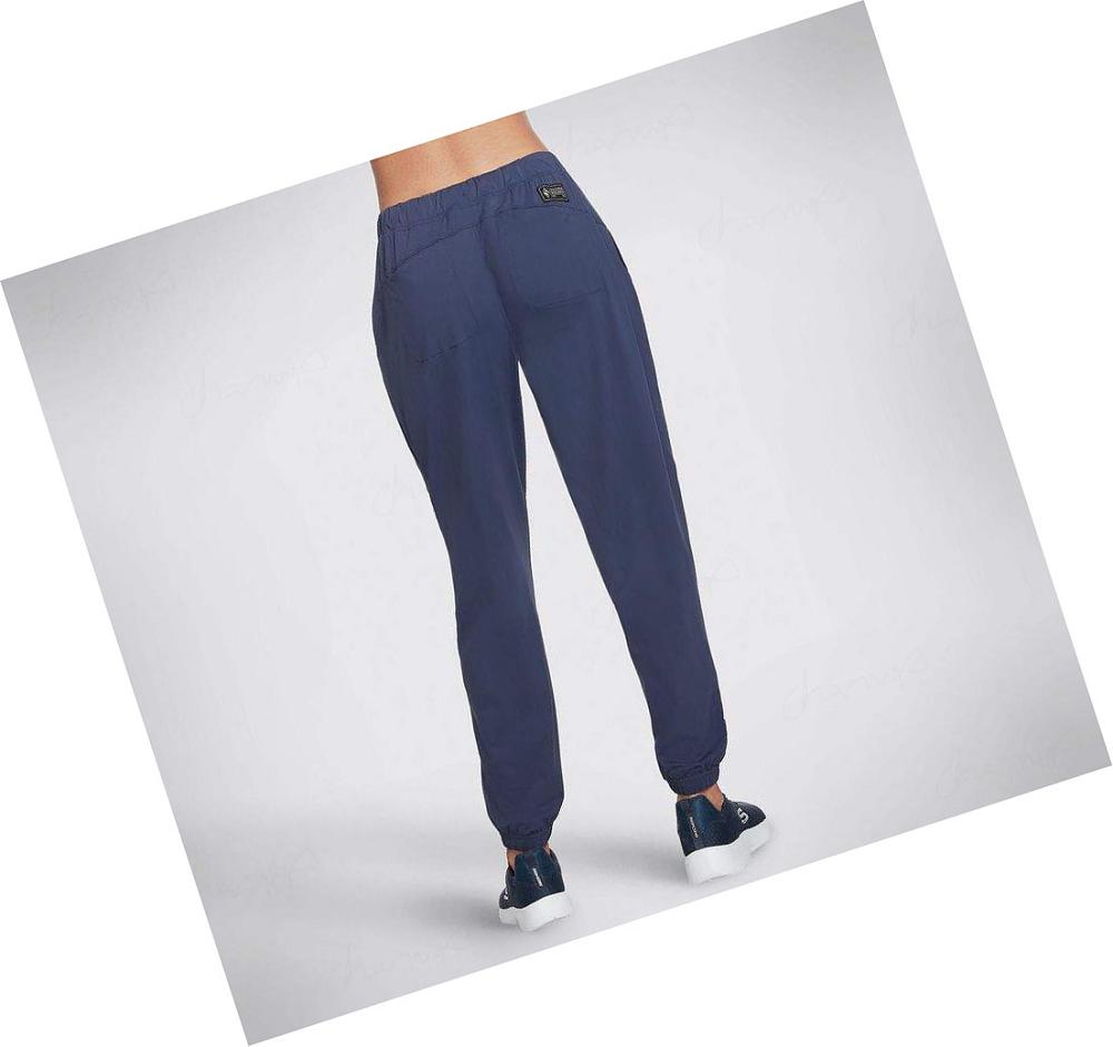 Pantalones Jogger Skechers Skech-Knit Midrise Mujer Azul Marino | 5219E_AR