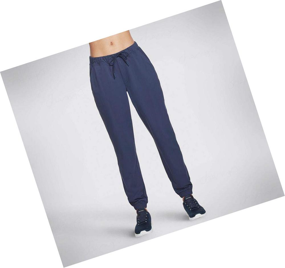 Pantalones Jogger Skechers Skech-Knit Midrise Mujer Azul Marino | 5219E_AR