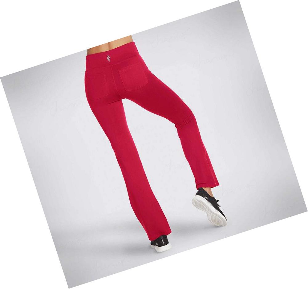 Pantalones Skechers GOWALK Evolution Mujer Rojas | 6369Q_AR