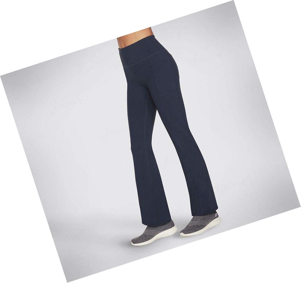 Pantalones Skechers GO WALK Evolution II Flare Mujer Azul Marino | 5519A_AR