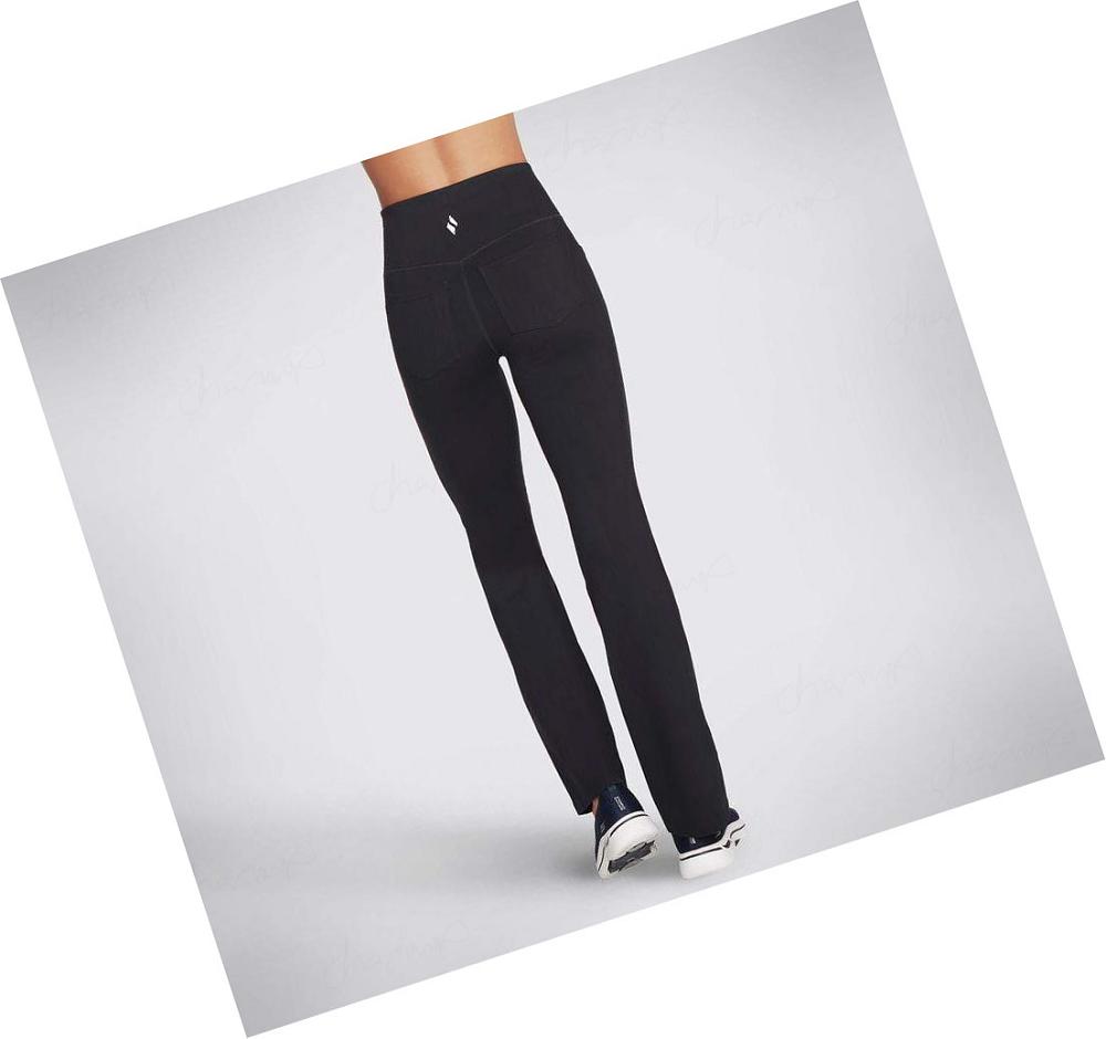 Pantalones Skechers GO WALK Evolution II Flare Mujer Negras | 553AB_AR