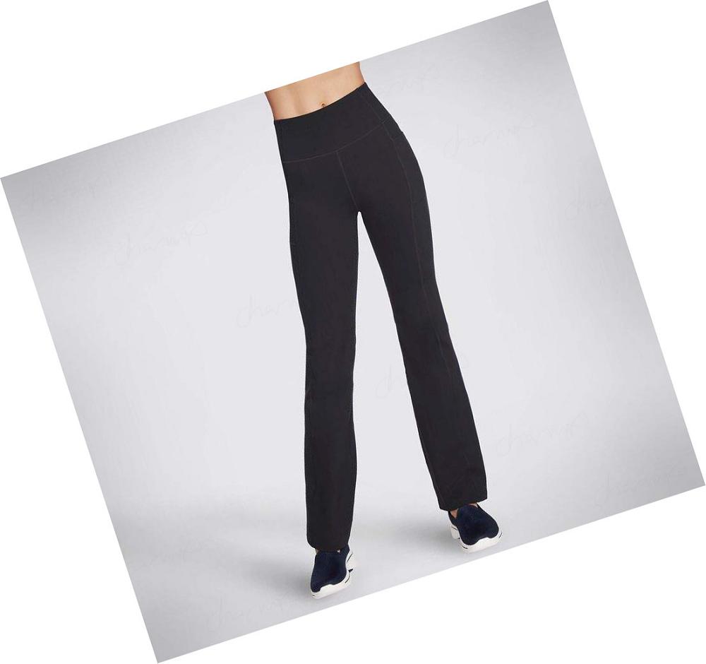 Pantalones Skechers GO WALK Evolution II Flare Mujer Negras | 553AB_AR