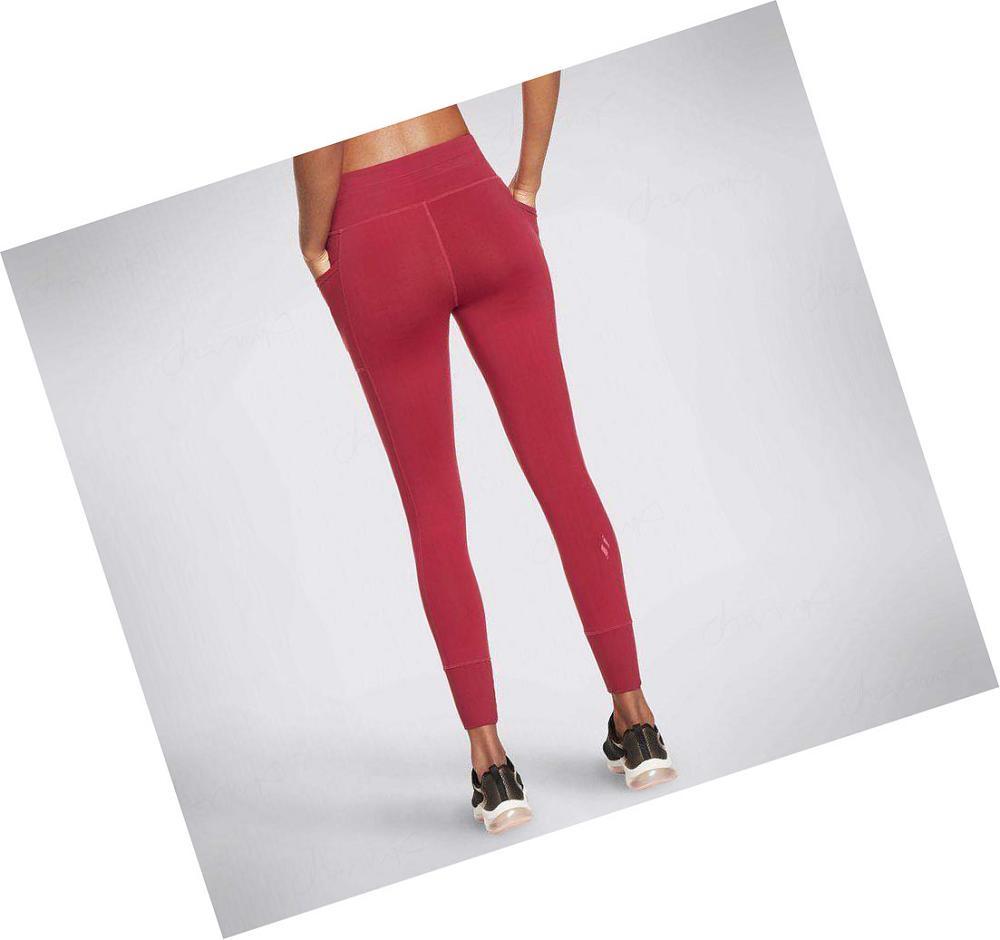 Pantalones Skechers GO WALK Jogging Mujer Rojas | 56690_AR