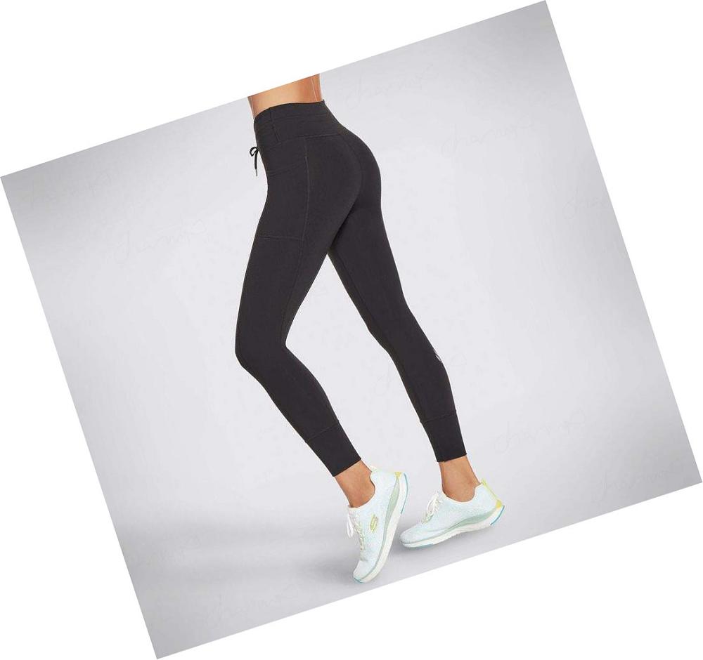 Pantalones Skechers GO WALK Jogging Mujer Negras | 56T2W_AR