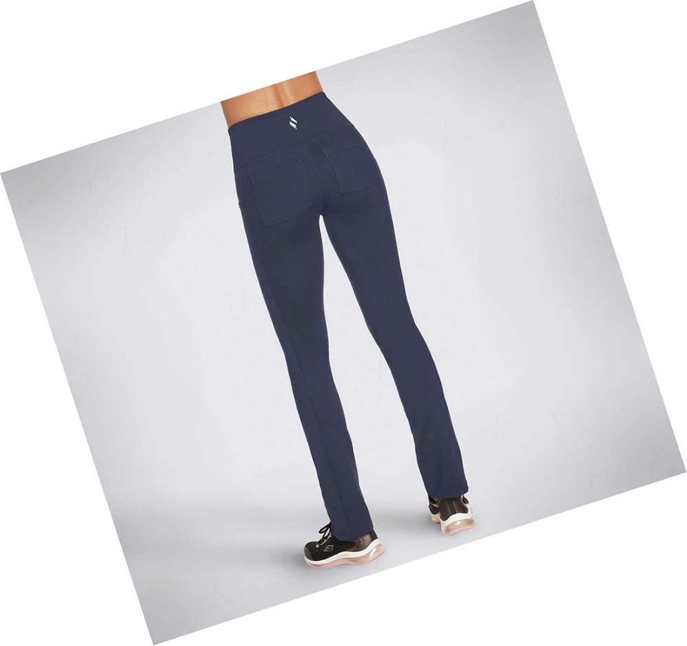 Pantalones Skechers GO WALK Joy Altas Length Mujer Azul Marino | 613AA_AR