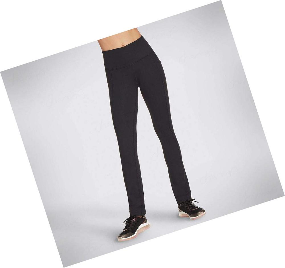 Pantalones Skechers GO WALK Joy Altas Length Mujer Negras | 61AT3_AR