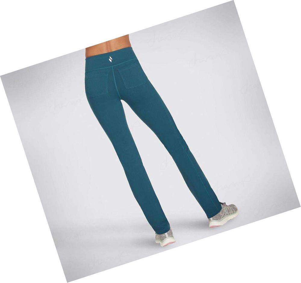 Pantalones Skechers GO WALK Joy Regular Length Mujer Turquesa | 55AAL_AR