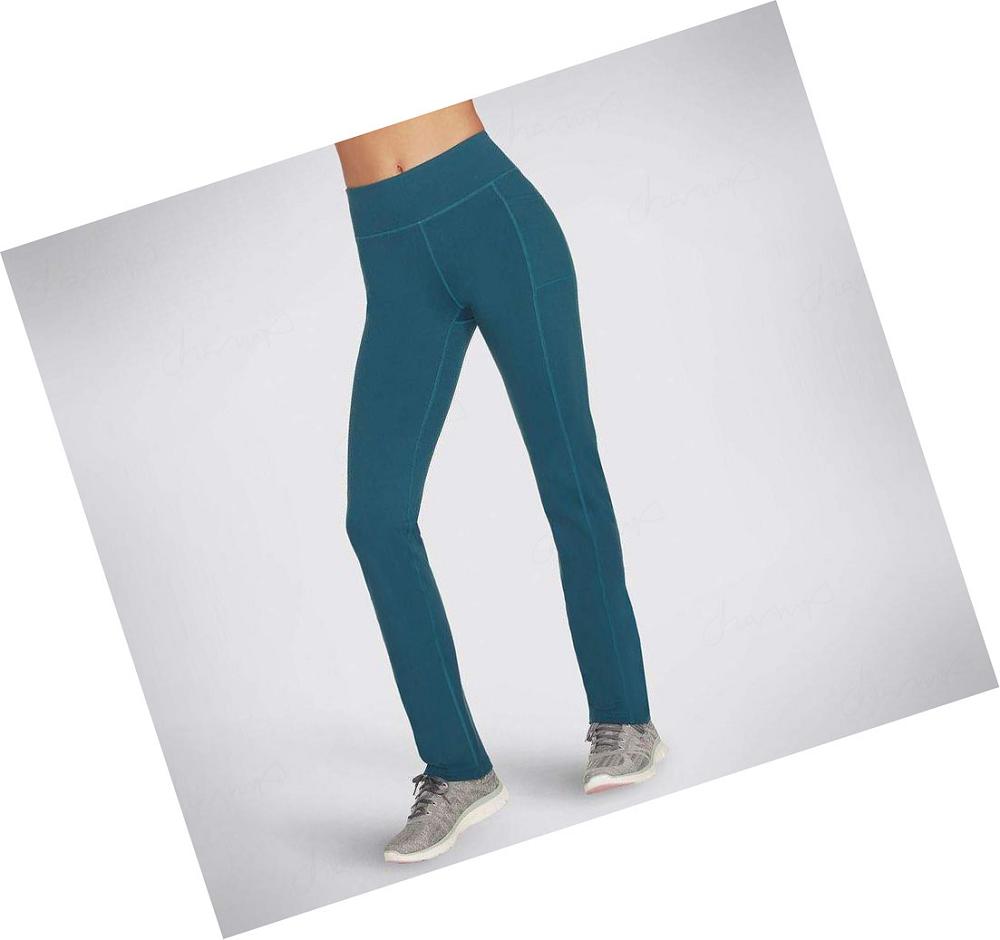 Pantalones Skechers GO WALK Joy Regular Length Mujer Turquesa | 55AAL_AR