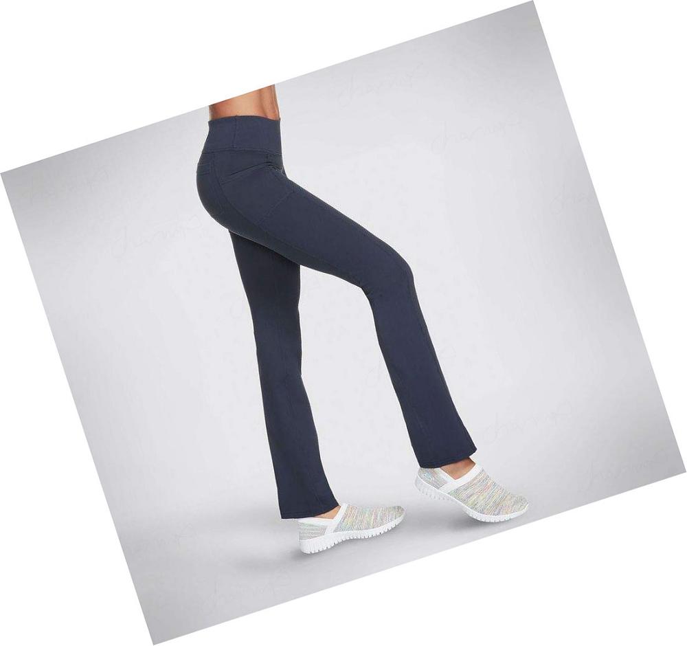 Pantalones Skechers GO WALK OG Altas Length Mujer Azul Marino | 639T0_AR