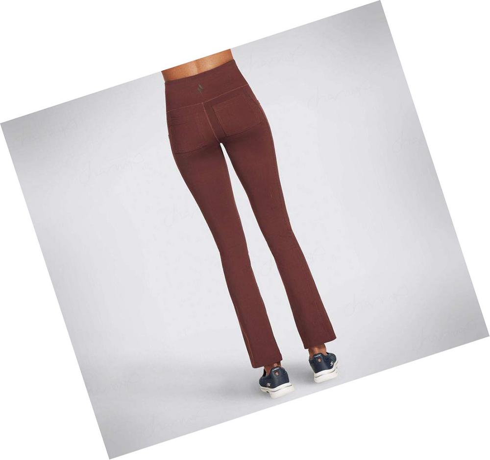 Pantalones Skechers GO WALK OG Regular Length Mujer Burdeos | 6A8AS_AR