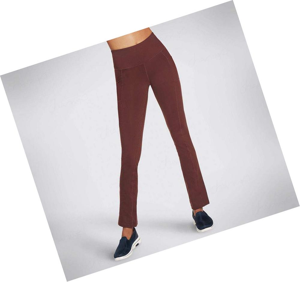 Pantalones Skechers GO WALK OG Regular Length Mujer Burdeos | 6A8AS_AR