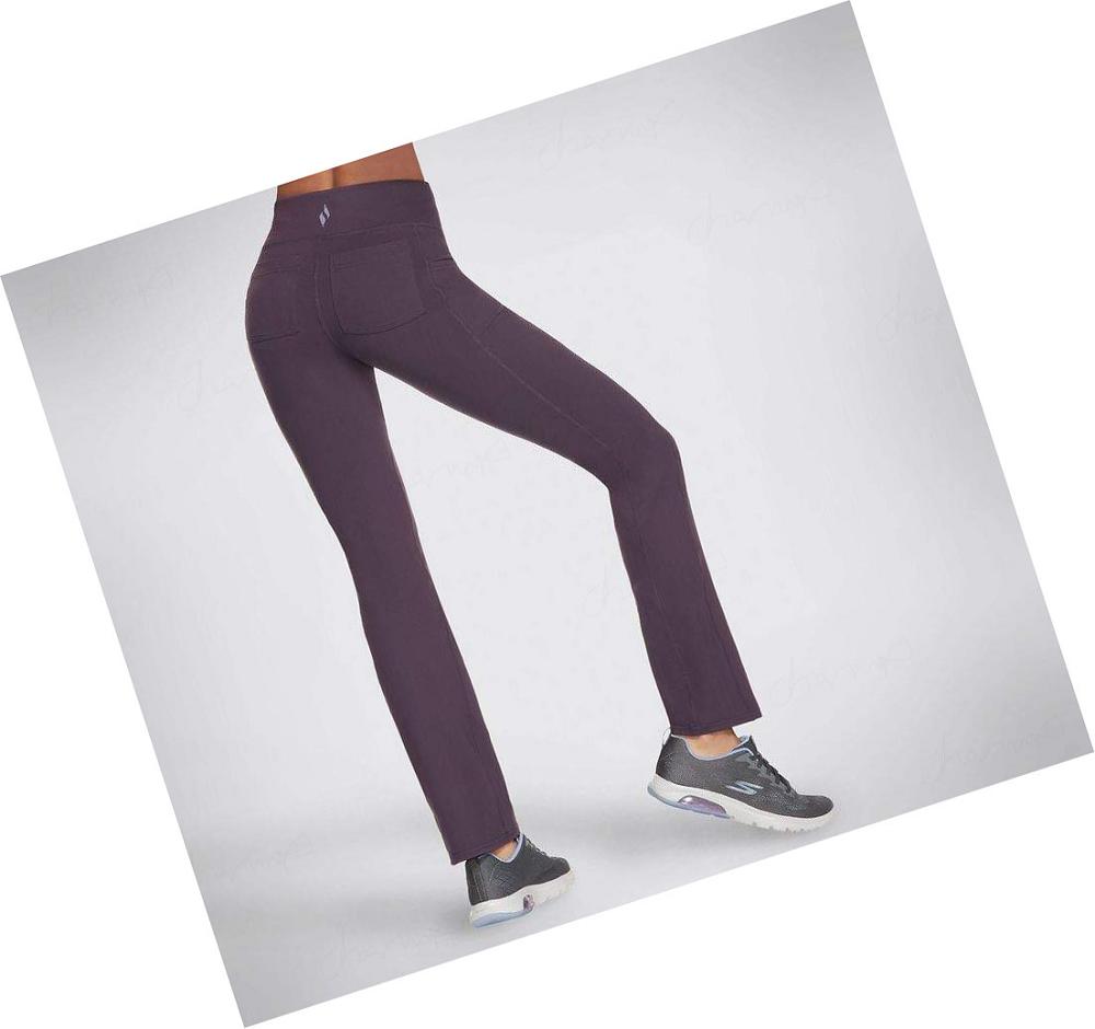 Pantalones Skechers GO WALK OG Regular Length Mujer Moradas Oscuro | 6AT2A_AR