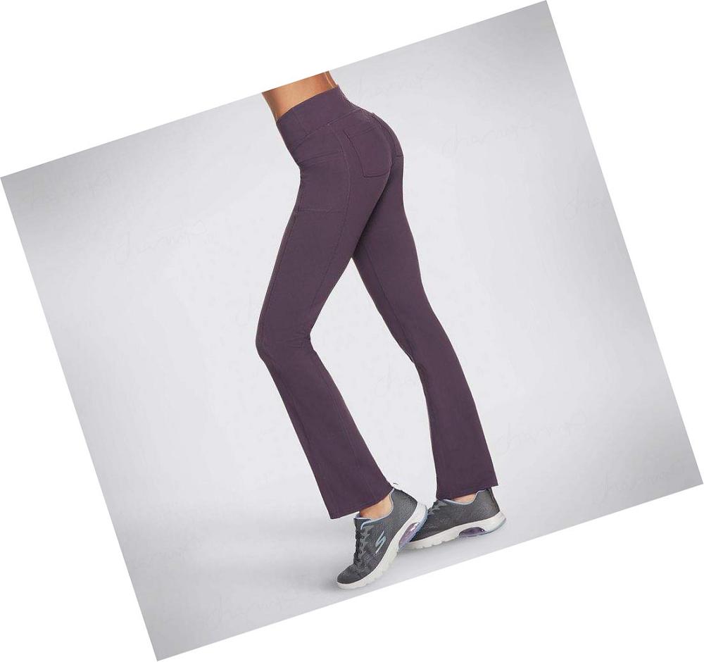 Pantalones Skechers GO WALK OG Regular Length Mujer Moradas Oscuro | 6AT2A_AR