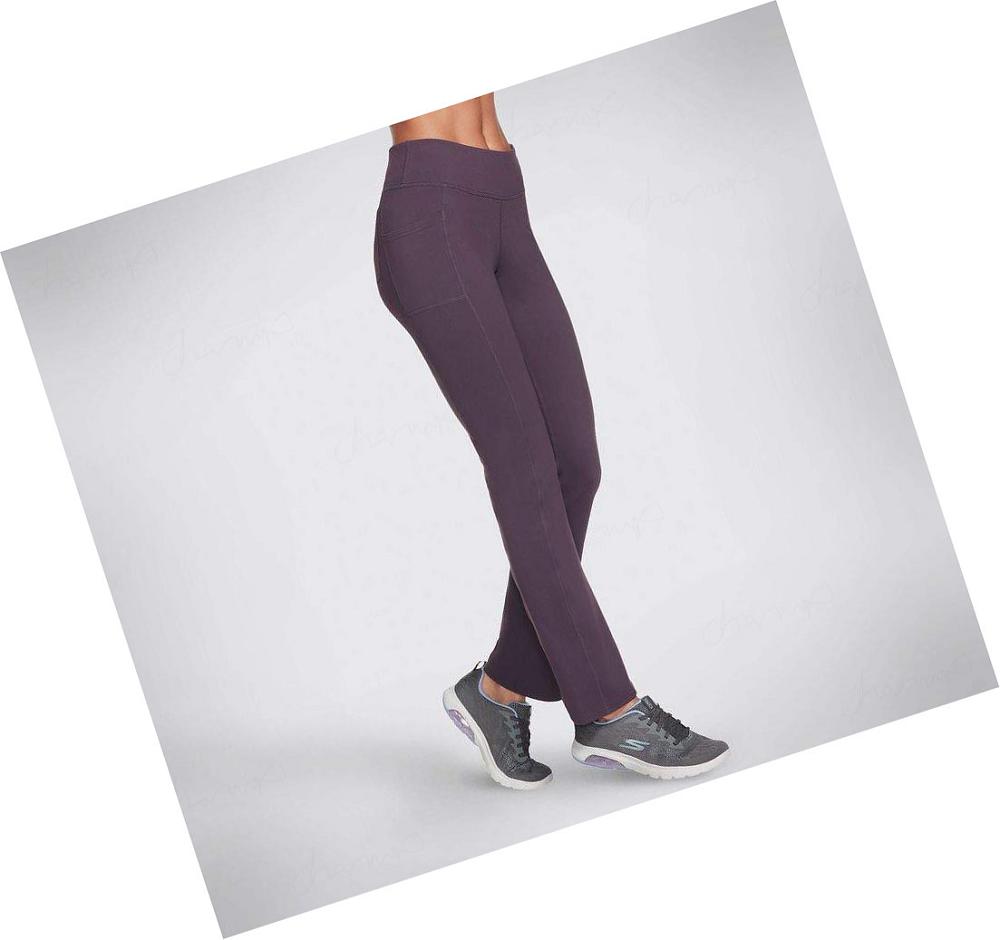 Pantalones Skechers GO WALK OG Regular Length Mujer Moradas Oscuro | 6AT2A_AR