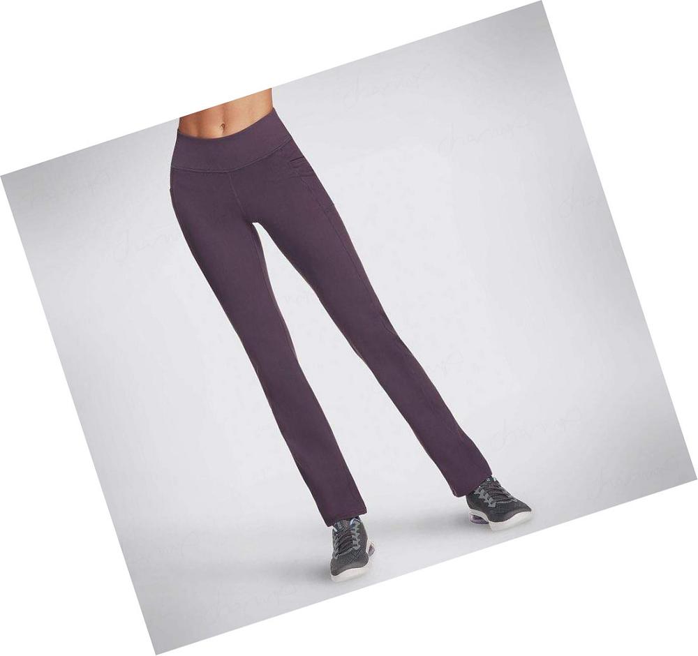 Pantalones Skechers GO WALK OG Regular Length Mujer Moradas Oscuro | 6AT2A_AR