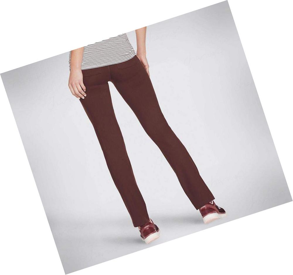 Pantalones Skechers GOwalk Smart Mujer Burdeos | 639AA_AR