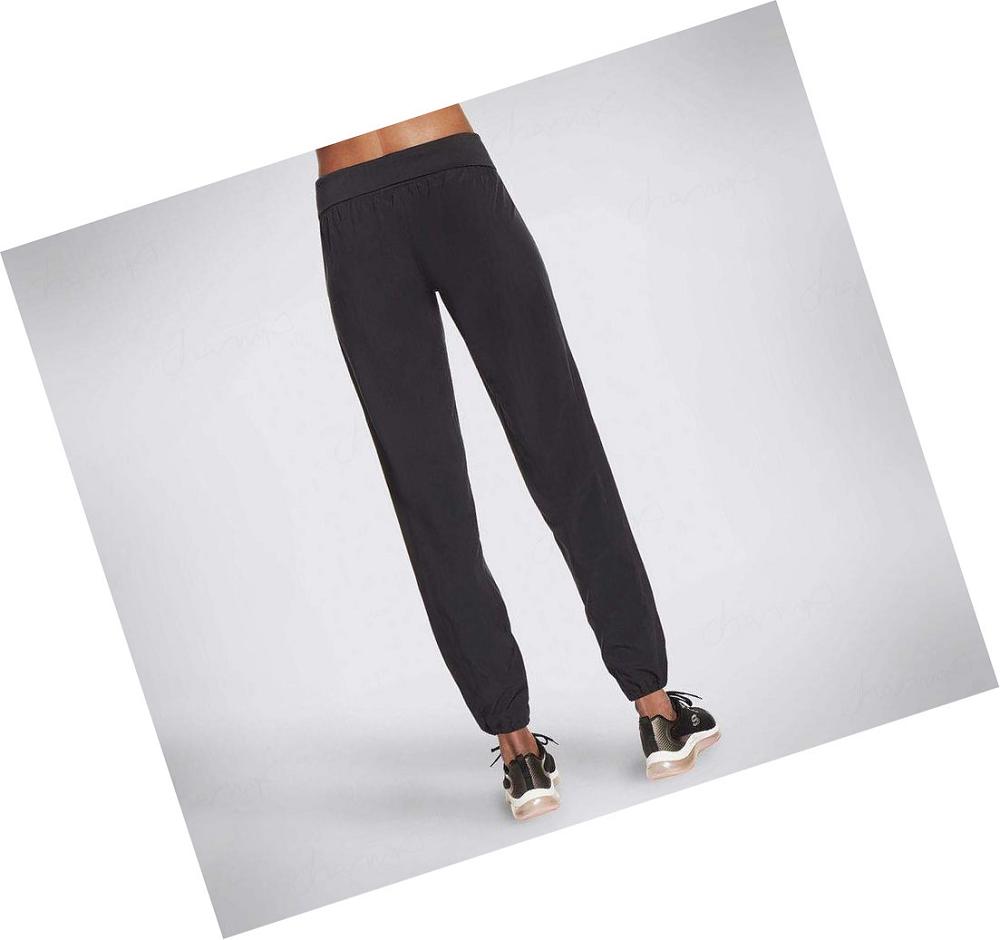 Pantalones Skechers Going Places Foldover Mujer Negras | 523AL_AR