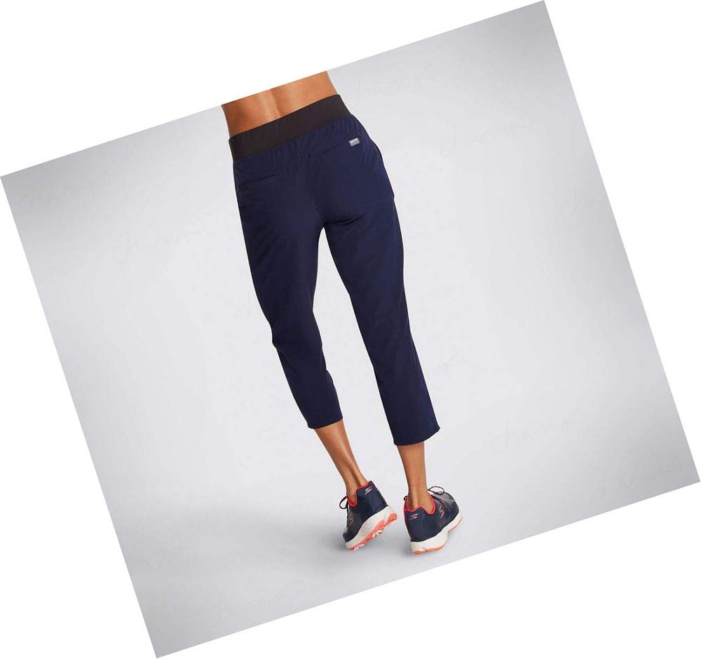 Pantalones Skechers Performance Strike Crop Mujer Azul Marino | 5122A_AR