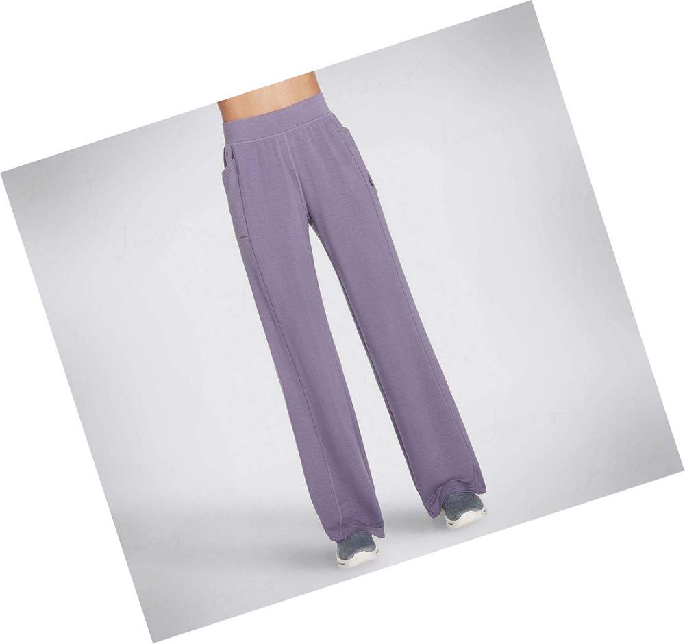 Pantalones Skechers SKECHLUXE Restful 4-Pocket Mujer Moradas | 5A22L_AR