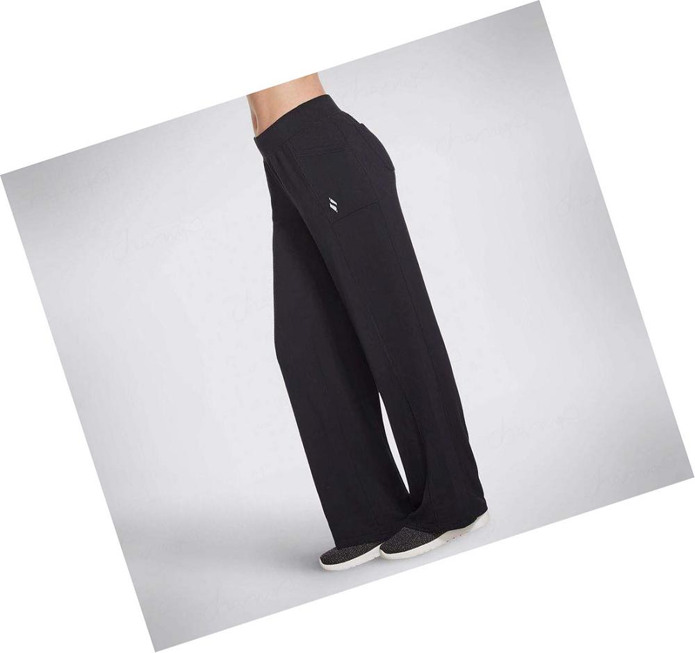 Pantalones Skechers SKECHLUXE Restful 4-Pocket Mujer Negras | 5A3AA_AR