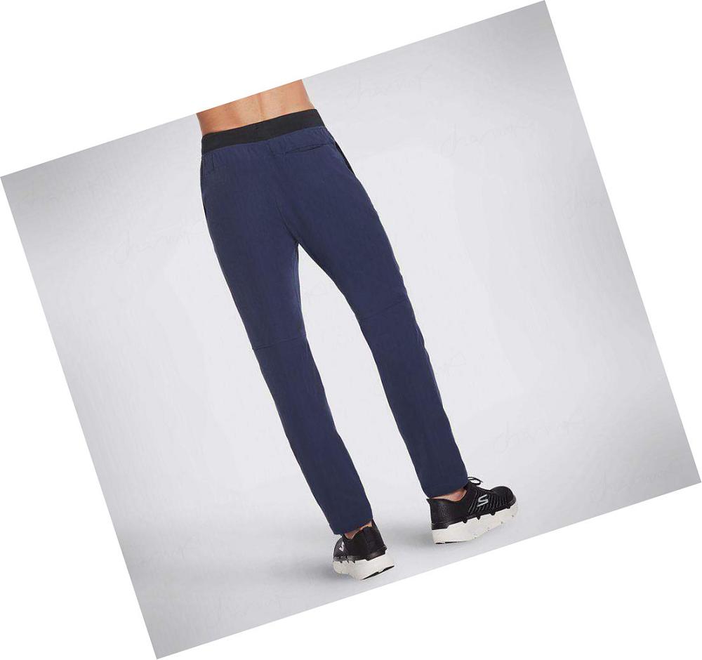 Pantalones Skechers SKECHWEAVE Premium Tapered Hombre Azul Marino | 32898_AR