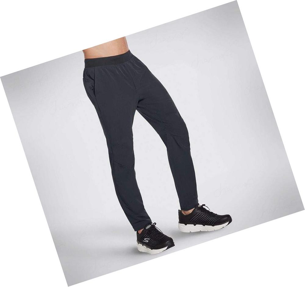 Pantalones Skechers SKECHWEAVE Premium Tapered Hombre Negras | 3300A_AR