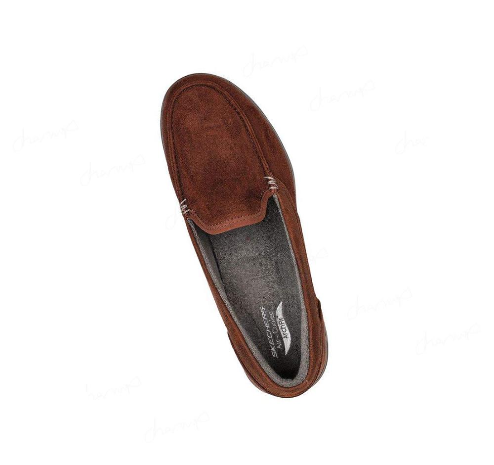 Pantuflas Skechers Arch Fit Lounge - Cirrus Hombre Chocolate | 6T83D_AR