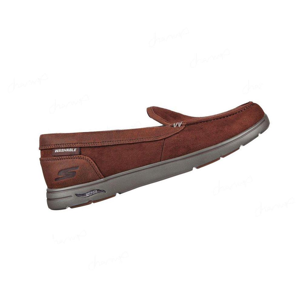 Pantuflas Skechers Arch Fit Lounge - Cirrus Hombre Chocolate | 6T83D_AR