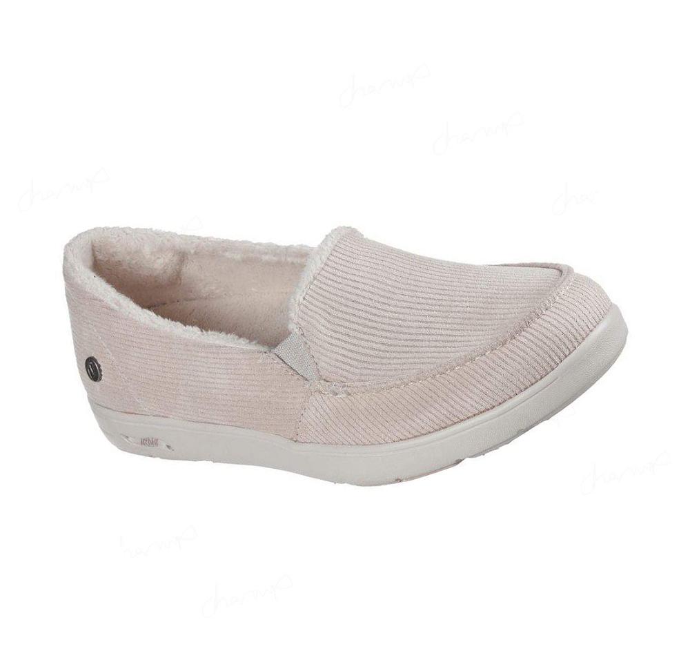 Pantuflas Skechers Arch Fit Lounge - Soften Mujer Beige | 5926A_AR